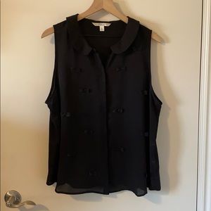 LC Lauren Conrad sleeveless black blouse XL